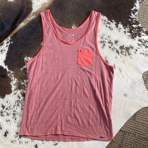 On the Byas Red Tank Top with Pocket